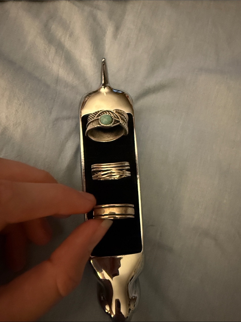 Silver rings set of 3